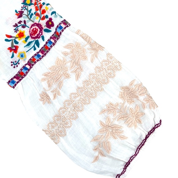 Johnny Was Allegra Embroidered Peasant Blouse Size Large - Picture 10 of 11